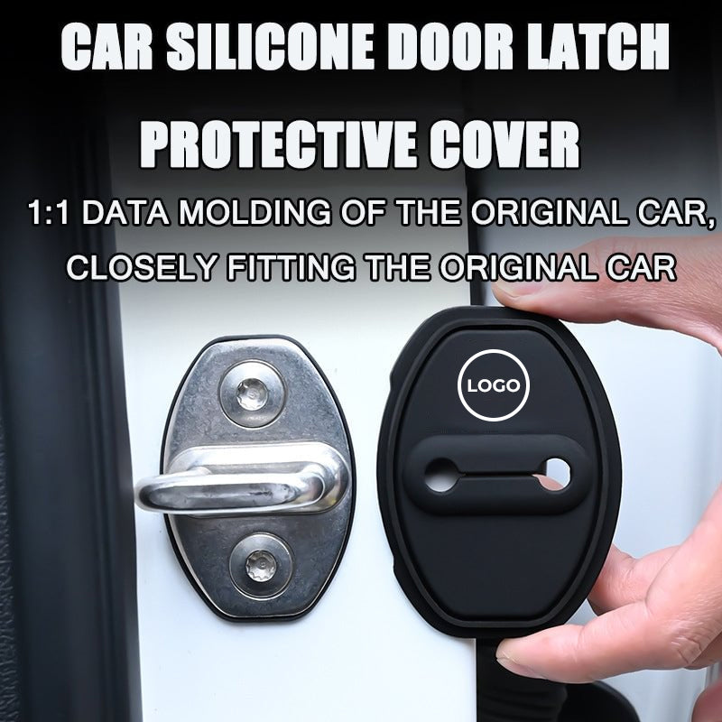 Car Door Latch Silicone Protective Cover (4pcs)