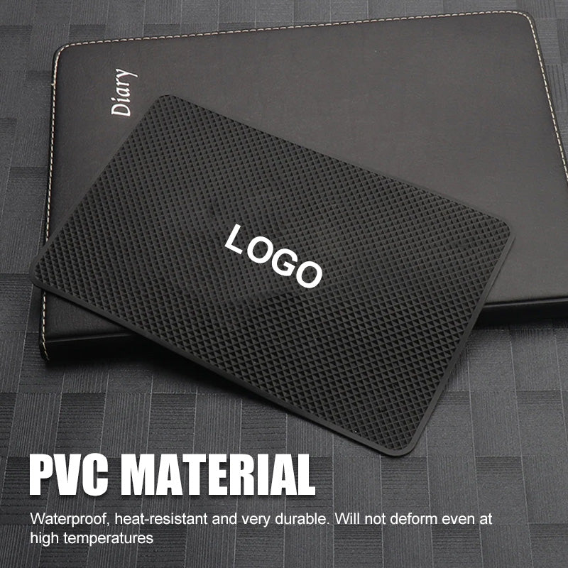 Anti-slip mat with logo for car dashboard
