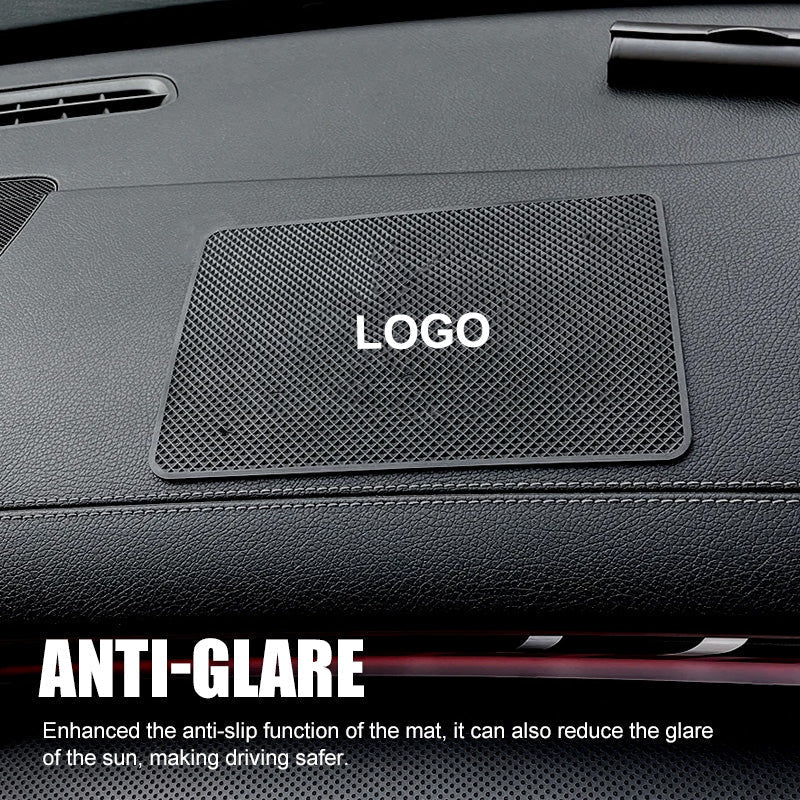 Anti-slip mat with logo for car dashboard