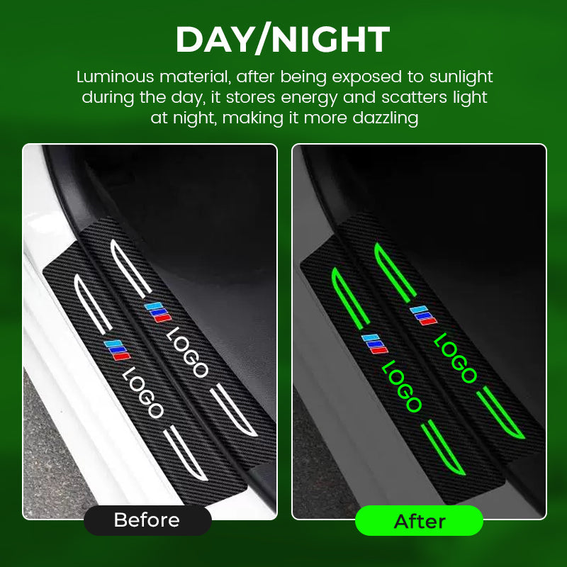 Customized Luminous Carbon Fiber Door Sill Strip