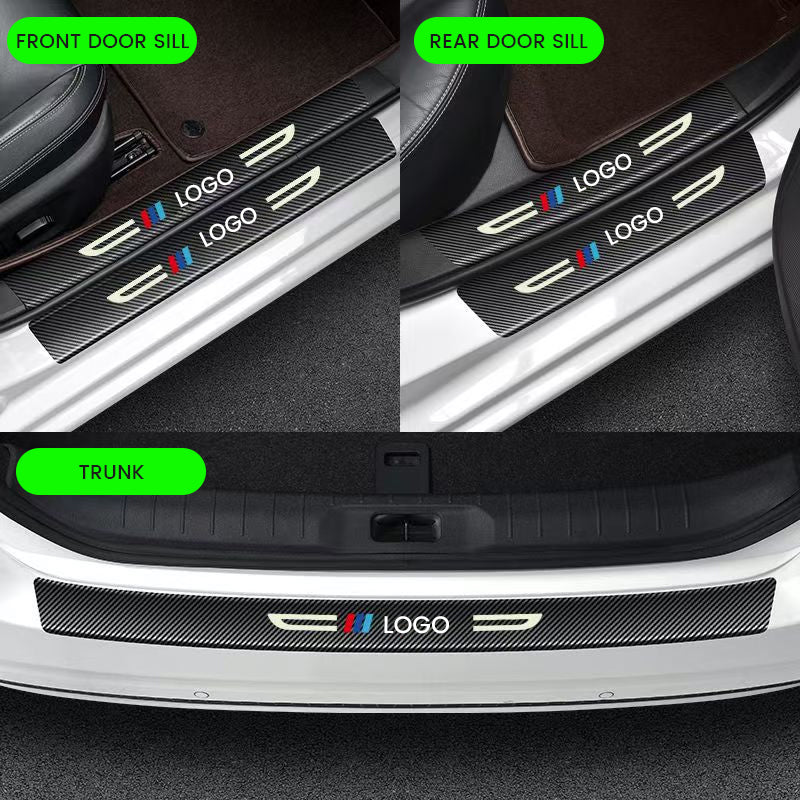 Customized Luminous Carbon Fiber Door Sill Strip