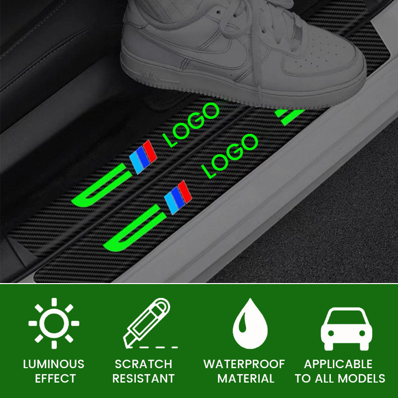 Customized Luminous Carbon Fiber Door Sill Strip