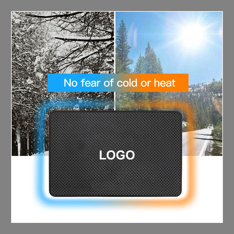 Anti-slip mat with logo for car dashboard