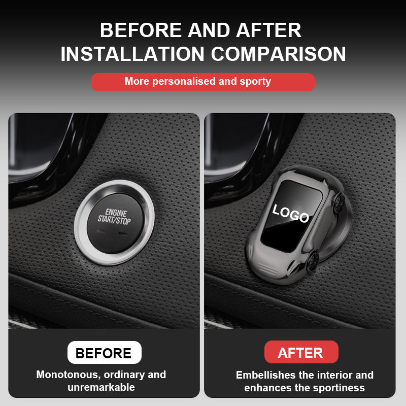 Custom Car Sports Car One-Touch Start Button Protective Cover
