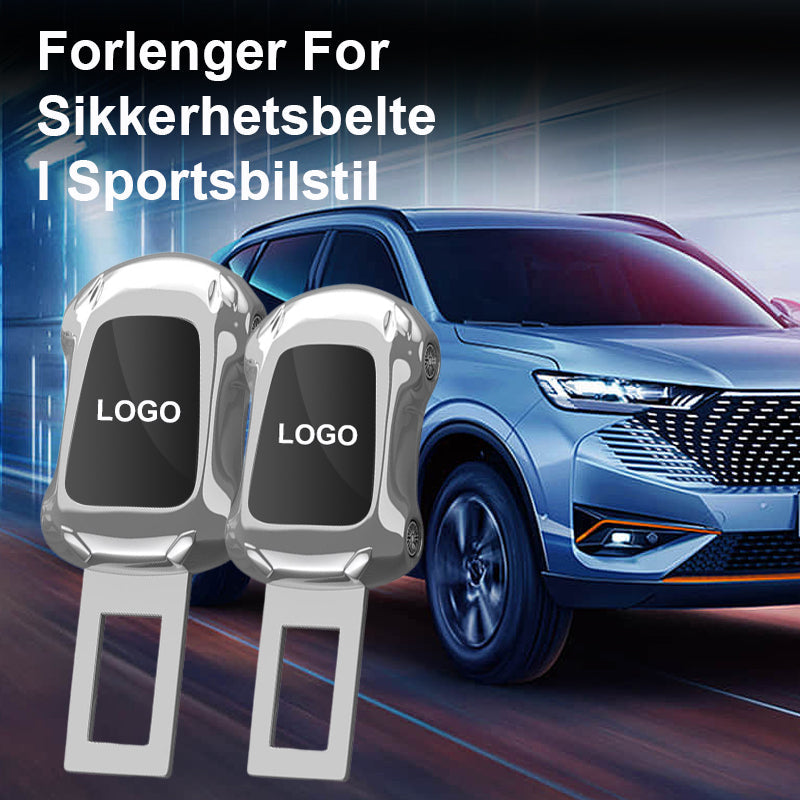 Sports car style seat belt extender