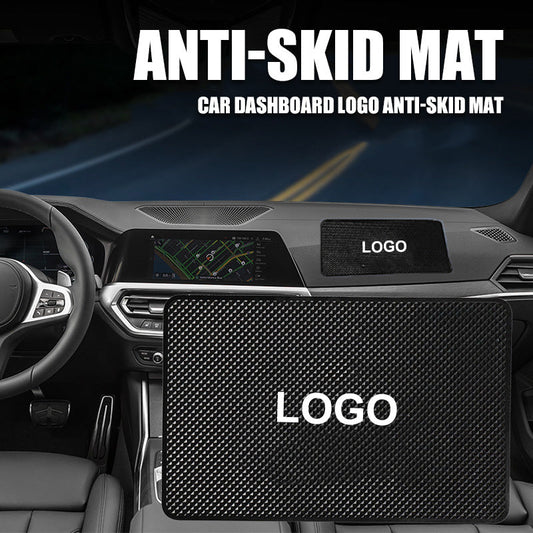 Anti-slip mat with logo for car dashboard