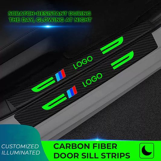 Customized Luminous Carbon Fiber Door Sill Strip
