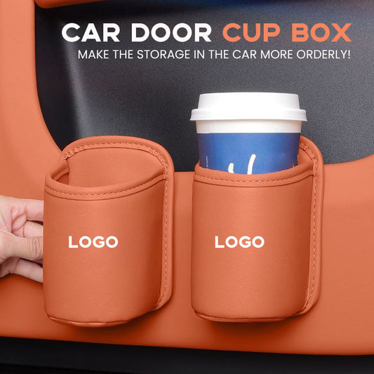 Car door cup holder