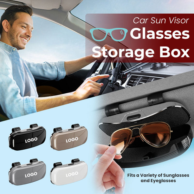 🕶️🚗 Premium car sunglasses holder and storage case