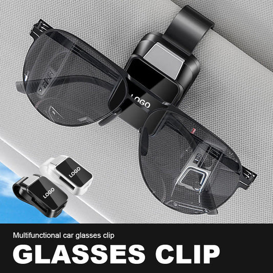 Multifunctional glasses clip for car