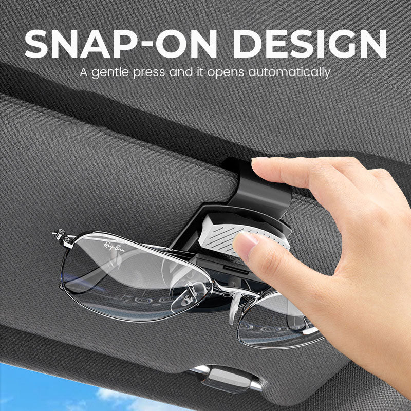 🕶️🚗 AutoClip Custom Logo Sunglasses Holder✨