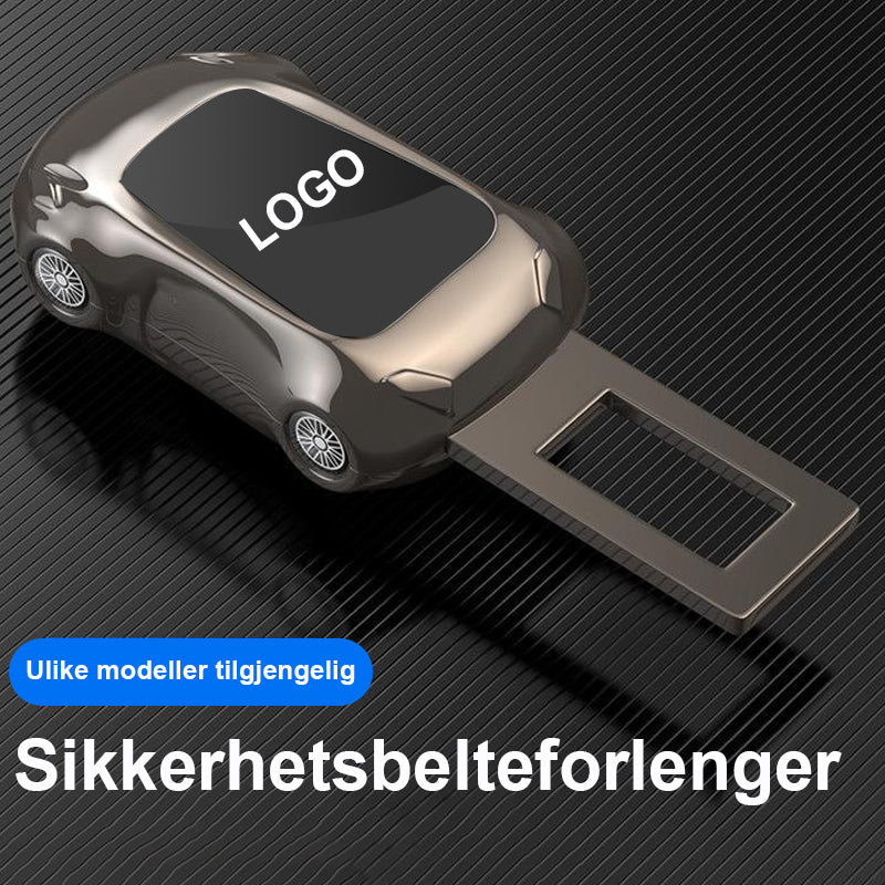 Sports car style seat belt extender