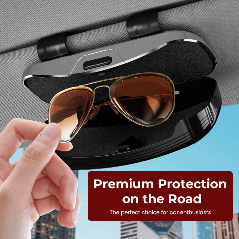 🕶️🚗 Premium car sunglasses holder and storage case