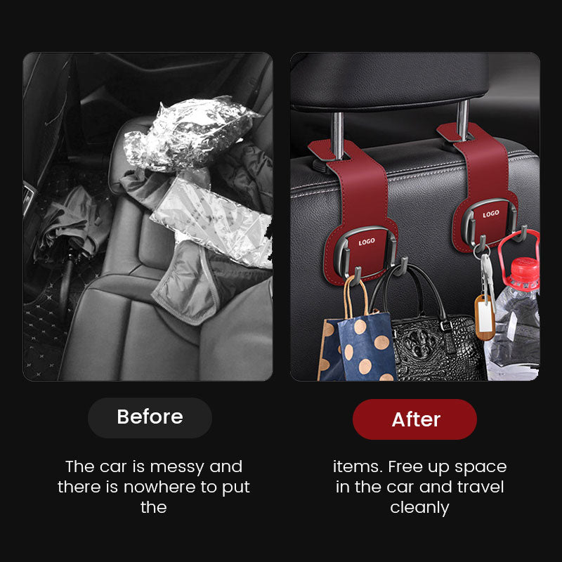 Hidden Fur Hook On The Back Of The Car Seat（2 Pcs）