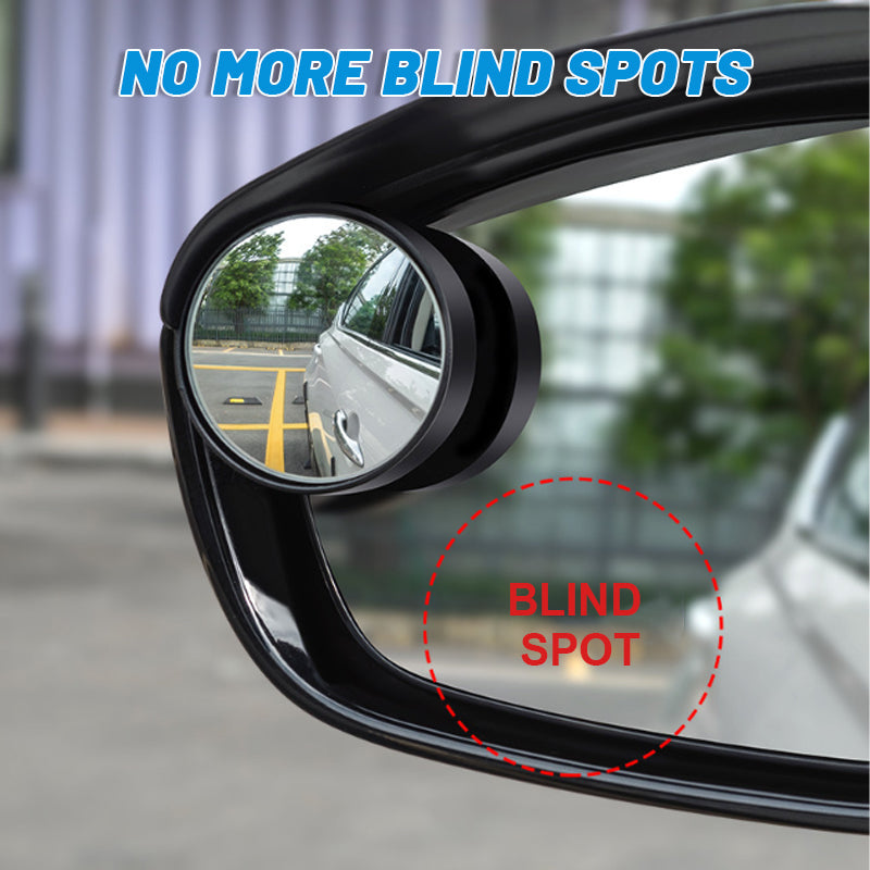 Small rear-view mirror with rain-repellent eyebrows (1 pair)