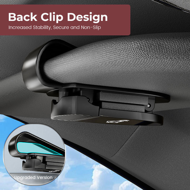 🕶️🚗 AutoClip Custom Logo Sunglasses Holder✨