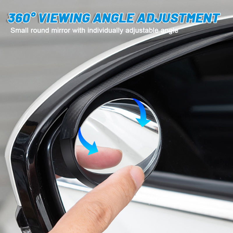Small rear-view mirror with rain-repellent eyebrows (1 pair)