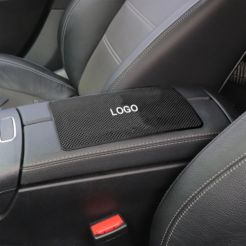 Anti-slip mat with logo for car dashboard